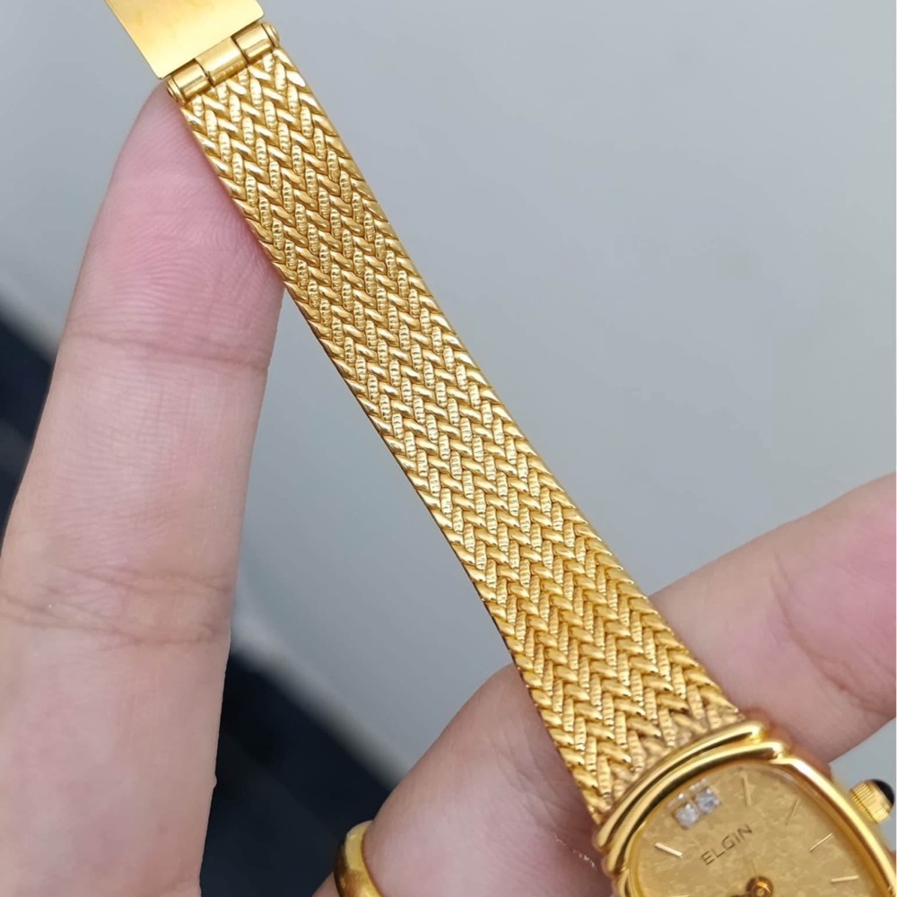 Vtg 1970s Elgin Quartz FK 283 Women’s Watch
[Like New] Gold Plated Mesh Bracelet - Picture 6 of 10